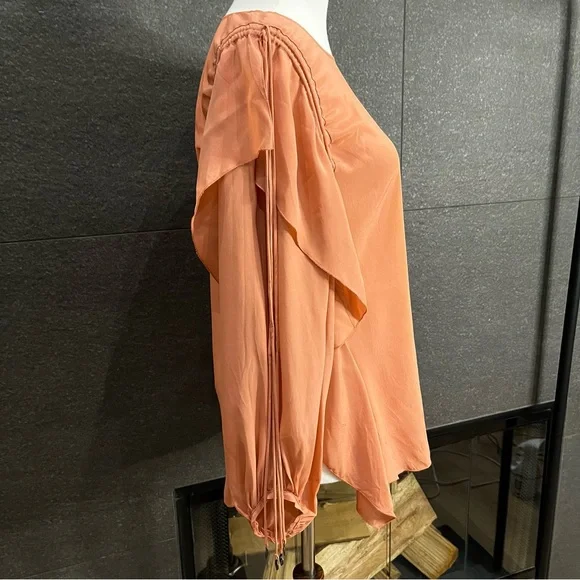 See By Chloe Silk Blend Ruffle Blouse Size 34 - Picture 8 of 16